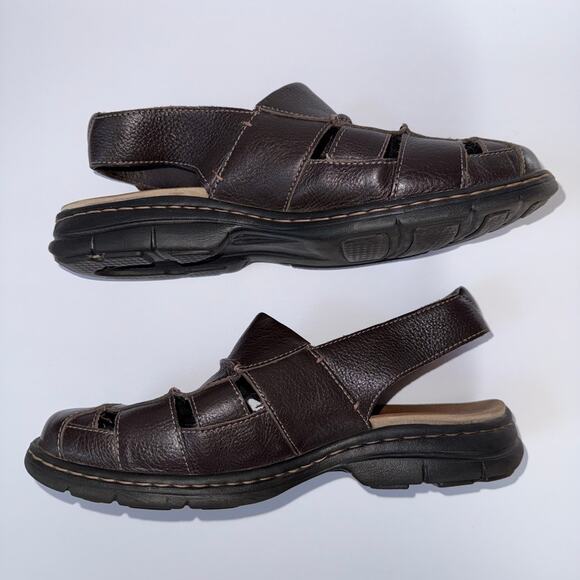 DUNHAM New Balance Monterey Fisherman Sandal Brown 9.5 EUC - Picture 4 of 9